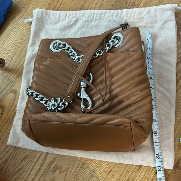 Rebecca Minkoff Brown and Silver Edie bucket bag - Picture 6 of 6